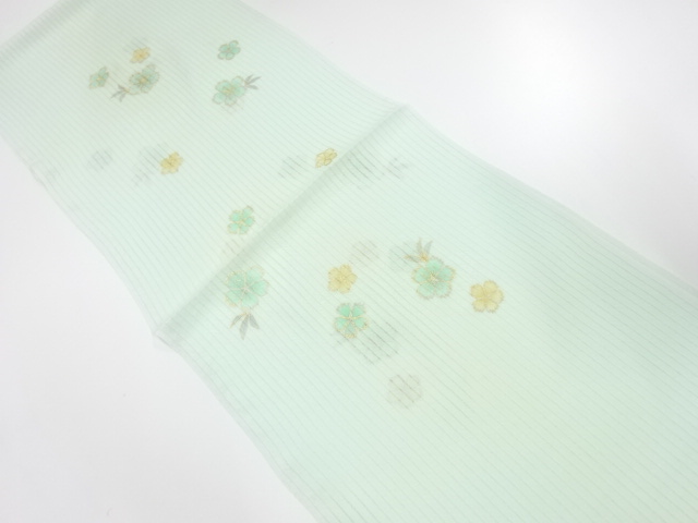 正絹　竪絽　夏用帯揚げ